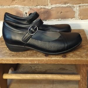 Dansko Fawna Black Milled Nappa Mary Jane Shoes